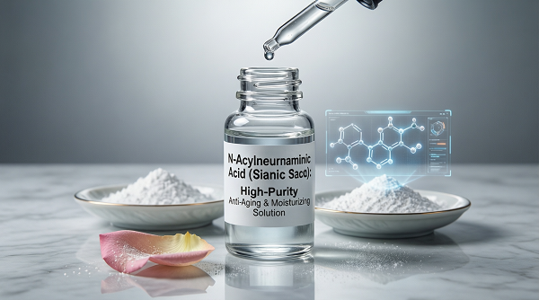 Ácido N-acetilneuramínico (ácido siálico): solución antienvejecimiento e hidratante de alta pureza.